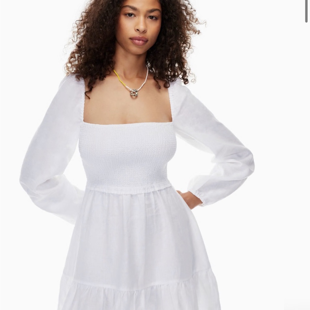 Wilfred white linen Tempest Dress
